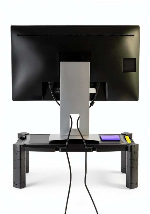 Adjustable Monitor Stand Ergonomic Desk Riser with Storage-2