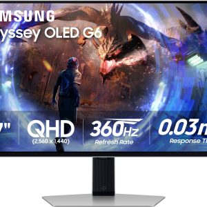 Samsung Odyssey OLED G6 Gaming Monitor 360Hz 0.03ms-0