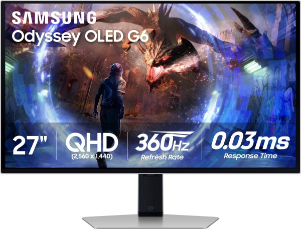 Samsung Odyssey OLED G6 Gaming Monitor 360Hz 0.03ms-0
