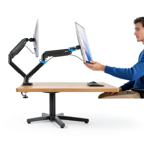 Pavo Dual Monitor Arm Ergonomic Adjustable Desk Mount-2