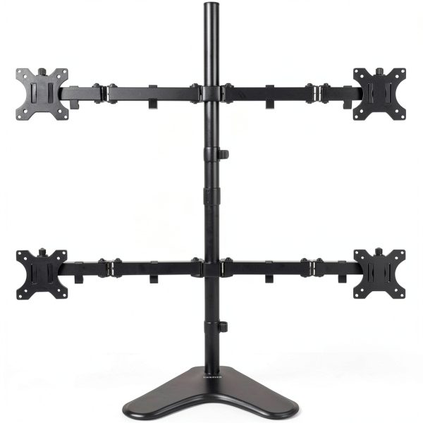 Mount-It Quad Monitor Stand Freestanding Steel Gaming Setup-0