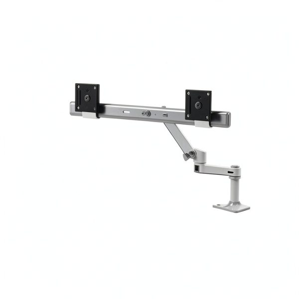 Pavo Dual Monitor Arm White Metal Desk Mount VESA-0