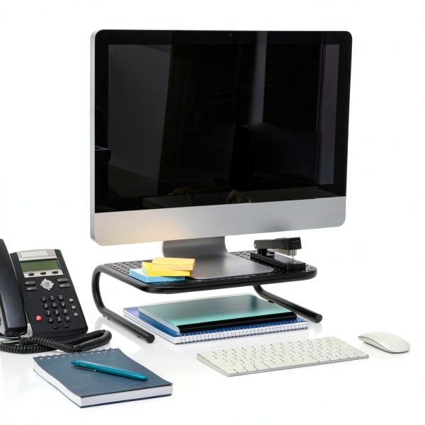 Pavo Ergonomic Metal Monitor Stand for Home Office-1