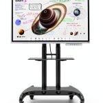 Pavo Mobile TV Cart Sturdy Metal Frame with Wheels-0