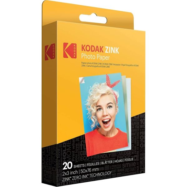 Kodak Printomatic Instant Print Camera Bundle Pink Travel-2