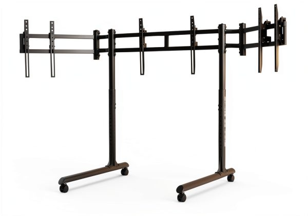 Next Level Racing Triple Monitor Stand Rigid Carbon Steel-0