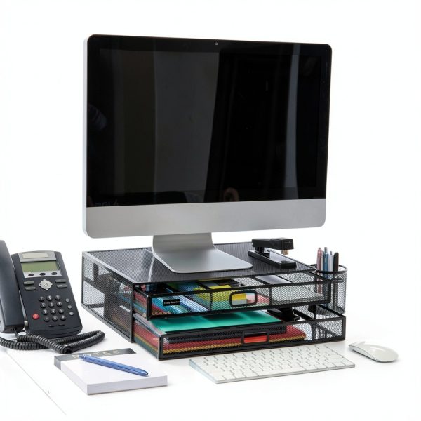 Network Mesh Monitor Stand Organizer Office Home Desk-1
