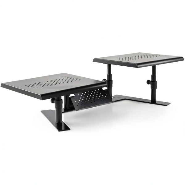 Allsop ErgoTwin Dual Monitor Stand Adjustable Height Metal-1