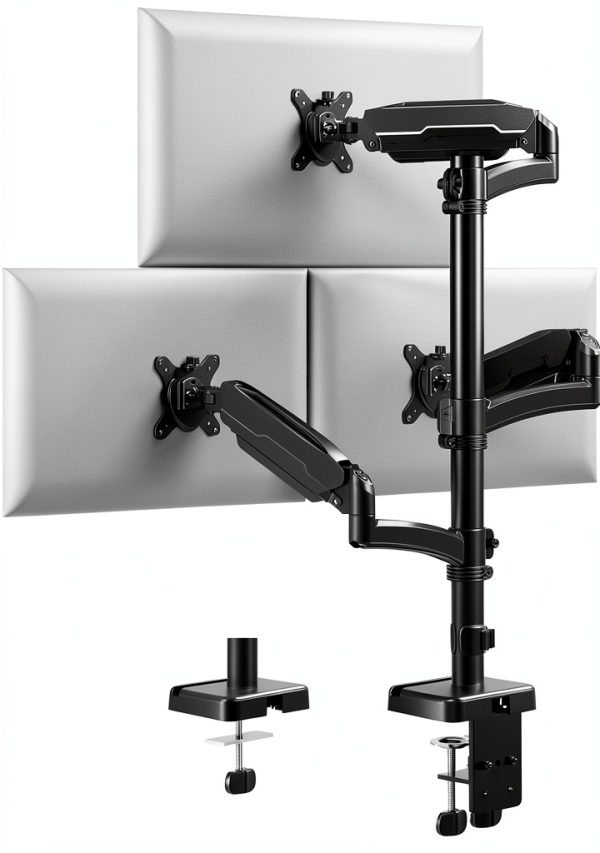 Pavo Triple Monitor Arm Full Motion Ergonomic Desk Mount-0