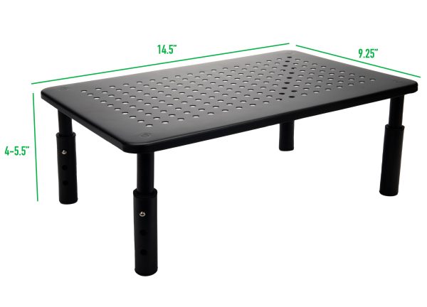Mind Reader Iron Monitor Stand Ventilated Metal Riser-6