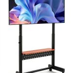 Pavo Universal Rolling TV Stand Steel Mobile Mount Home-0