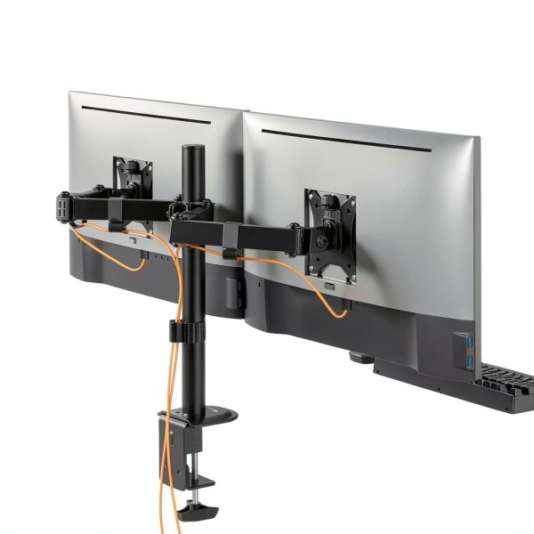 ACGAM Dual Monitor Arm Steel Mount VESA 100x75 Ergonomic-10