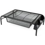 Pavo Monitor Stand Ergonomic Metal Mesh Drawer Storage-0