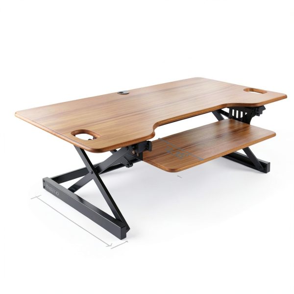 Rocelco Ergonomic Keyboard Tray Sit Stand Desk Riser-6