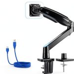 Pavo Monitor Arm Ergonomic Aluminum USB 3.0 Desk Mount-0
