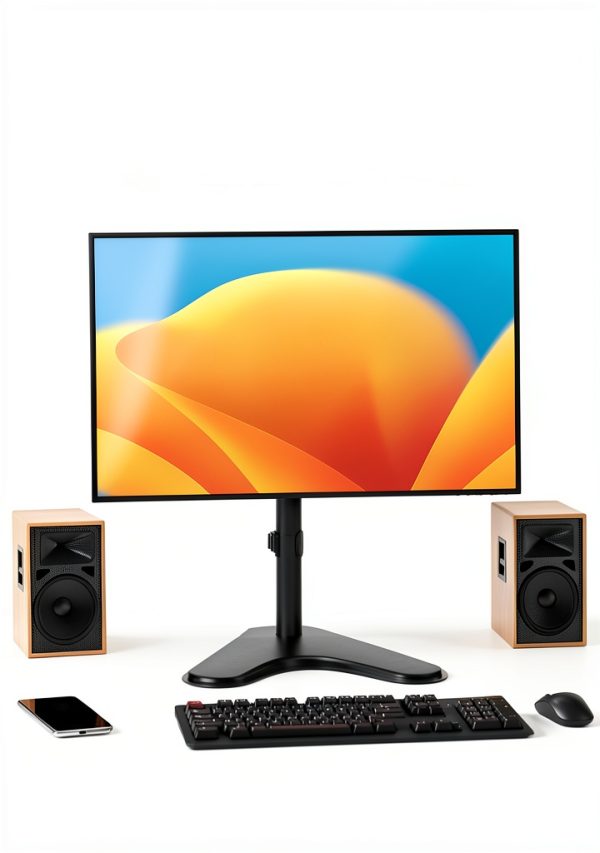 ERDAM1 Monitor Stand Height Swivel Tilt Adjustable Mount-2
