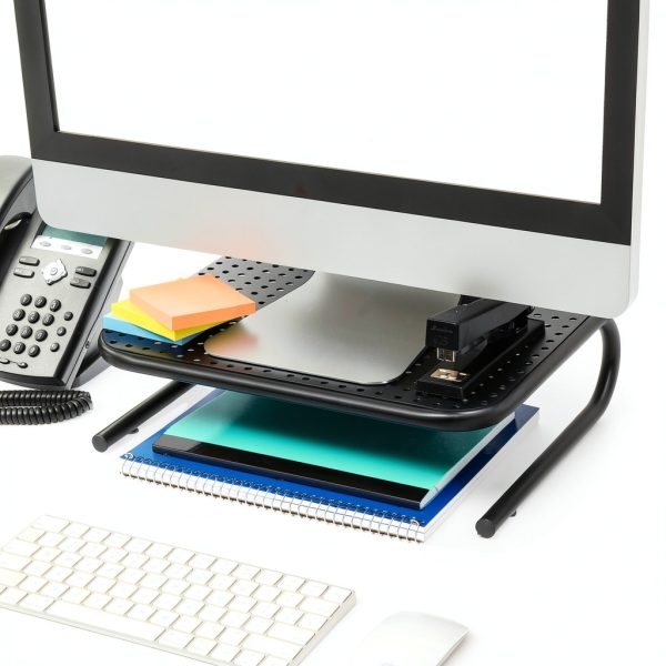 Pavo Ergonomic Metal Monitor Stand for Home Office-5