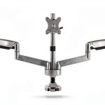 Mount-It Triple Monitor Desk Mount Ergonomic Adjustable USB-0