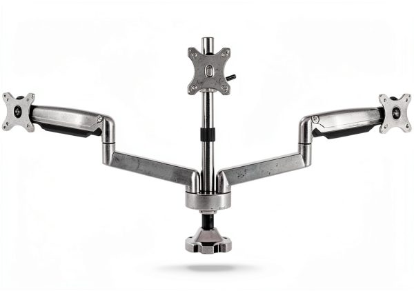 Mount-It Triple Monitor Desk Mount Ergonomic Adjustable USB-0