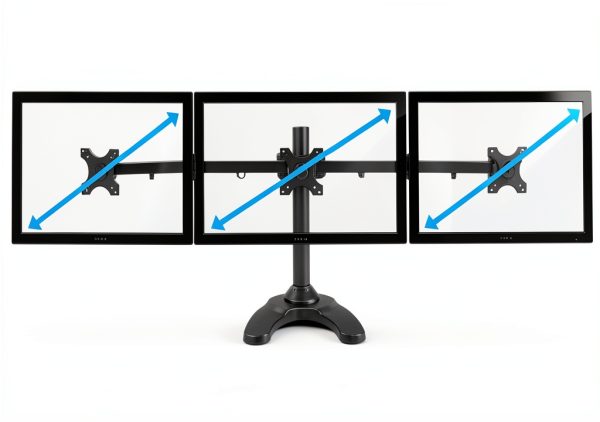 Pavo Triple Monitor Stand Full Motion Ergonomic Desk Mount-5