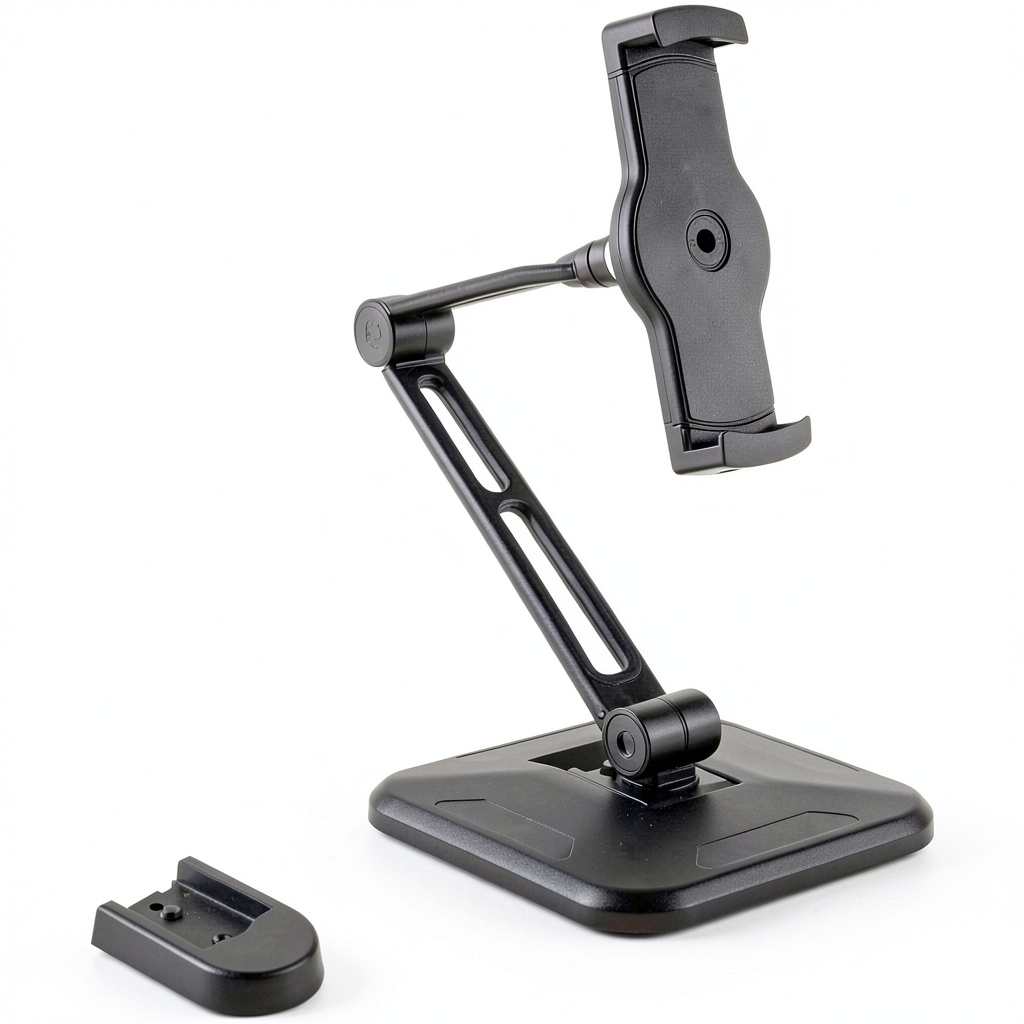 StarTech tablet stand holding an iPad on a modern desk