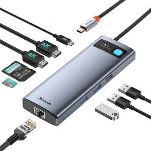 Baseus USB C Hub Dual 4K HDMI 100W PD Charging Docking-0