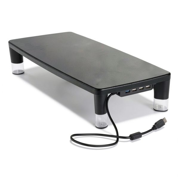 Monitor Stand with USB Hub Height Adjustable MS100B Black-4