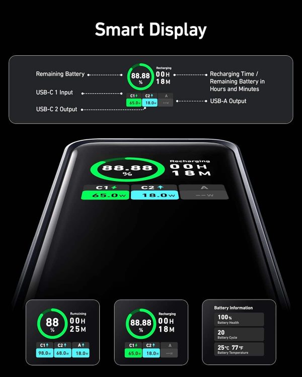 Anker Prime Power Bank 20000mAh 200W Laptop Charger-5