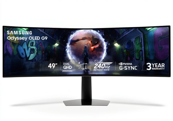 Samsung 49 Odyssey OLED G9 Gaming Monitor Curved Glare Free-0