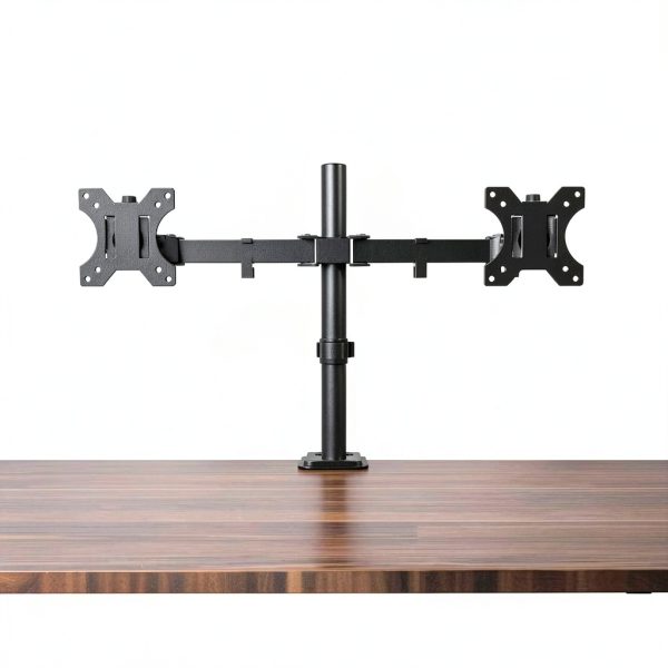 Dual Monitor Arm Heavy Duty Steel Desk Mount for 32 Inch-2
