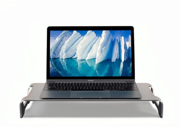 Aluminum Monitor Stand Ergonomic Riser Desk Storage-3