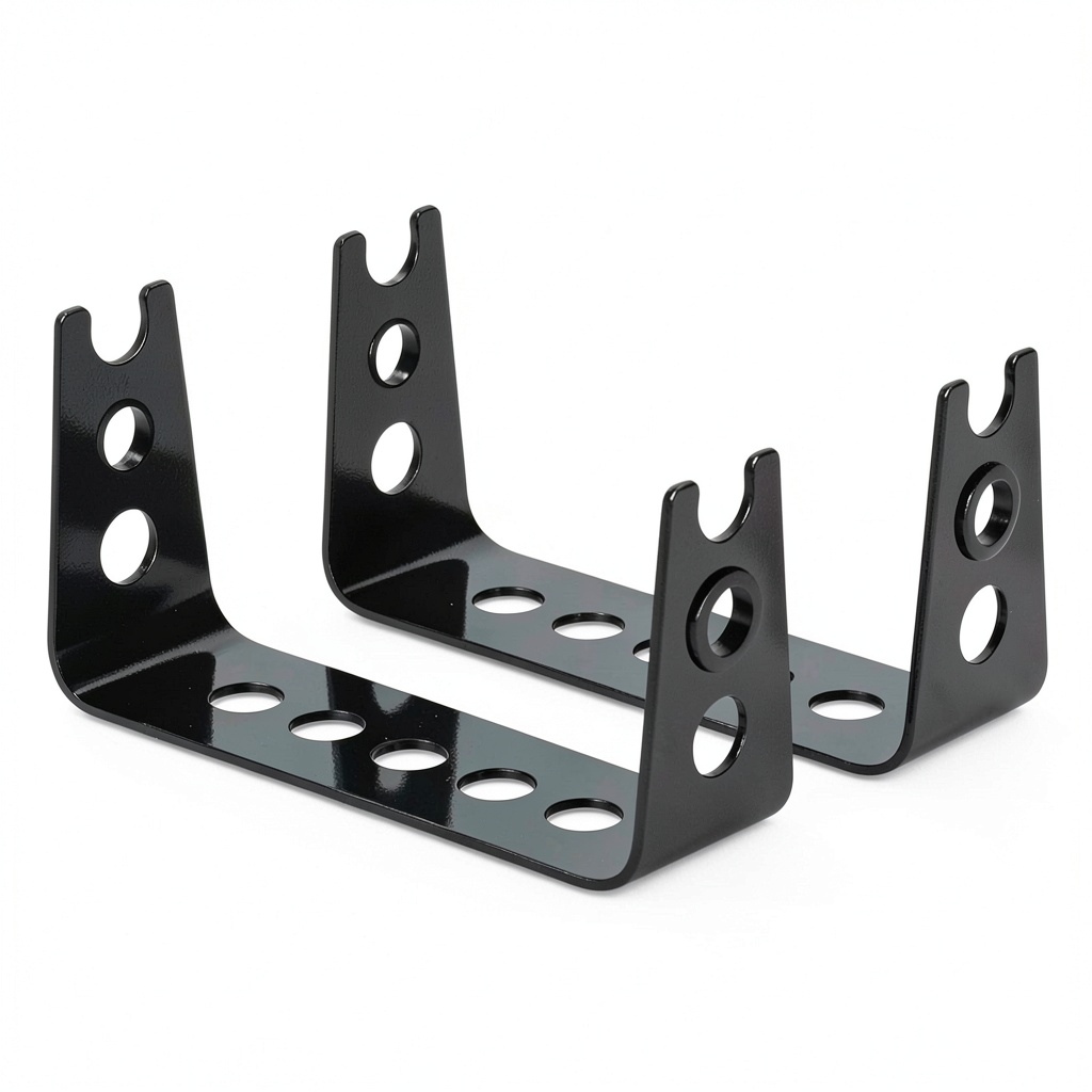 Installing Metal Art Monitor Stand Riser Steel Ergonomic Desk Accessory on a wooden desk