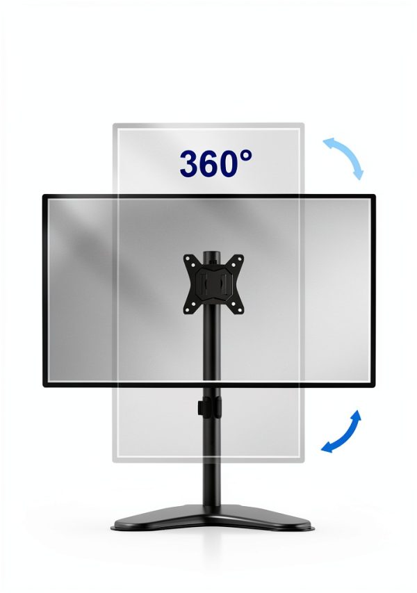 ERDAM1 Monitor Stand Height Swivel Tilt Adjustable Mount-5