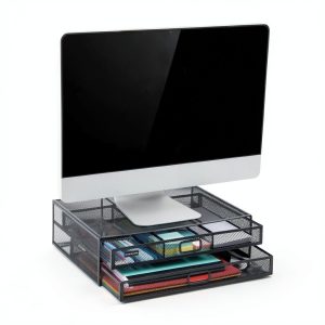 Network Mesh Monitor Stand Organizer Office Home Desk-0