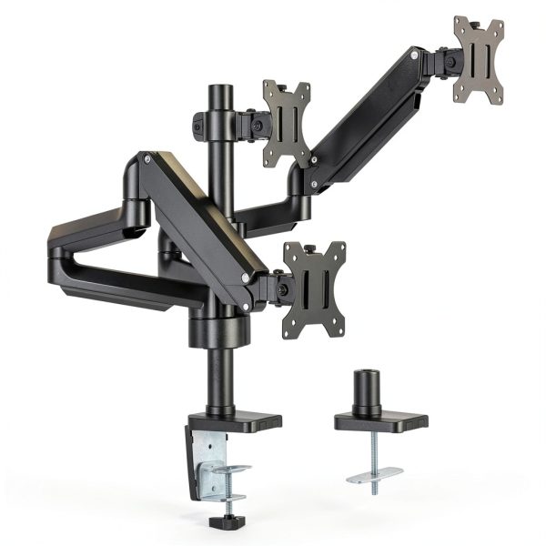 Mount-It Triple Monitor Mount Gas Spring Full Motion Desk-0
