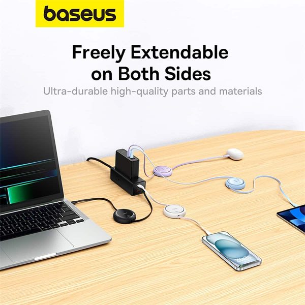Free2Pull 100W PD Retractable Cable Fast Charging Data Sync-7