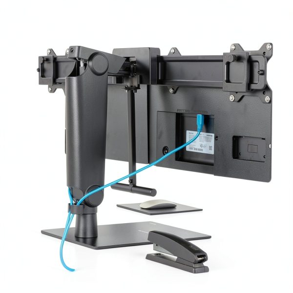Pavo Dual Monitor Arm Stand Height Adjustable Ergonomic-6