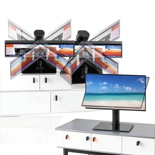 KKTONER Single Monitor Stand Height Adjustable VESA Mount-2
