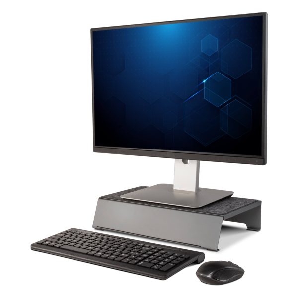 TechStyle Steel Monitor Stand Plus Ergonomic Durable Storage-1