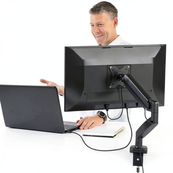 JTSA101 Gas Spring Monitor Arm Ergonomic Desk Mount-5