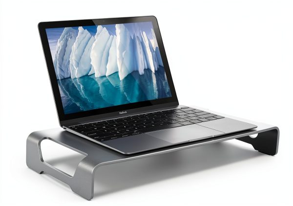 Aluminum Monitor Stand Ergonomic Riser Desk Storage-4