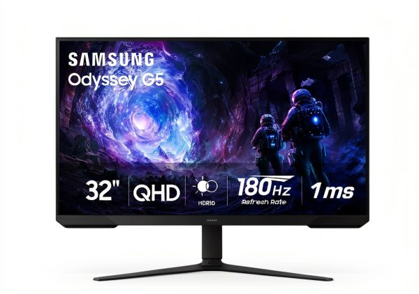 Samsung 32 Odyssey G51F QHD 180Hz Gaming Monitor-0