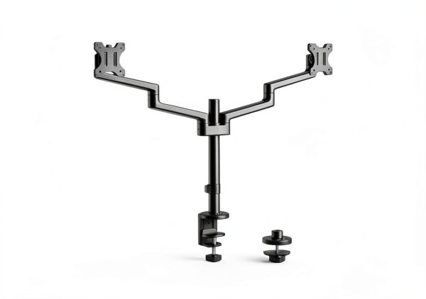 MSI PRO MT81D Dual Monitor Stand Aluminum Black 3-Year-8