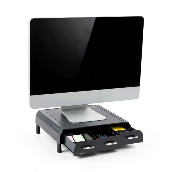 Anchor Ergonomic Monitor Stand with Drawers Office Organizer-0