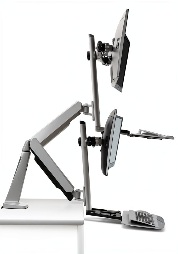 Pavo Dual Monitor Stand Up Desk Converter Ergonomic-2