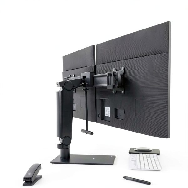 Pavo Dual Monitor Arm Stand Height Adjustable Ergonomic-4