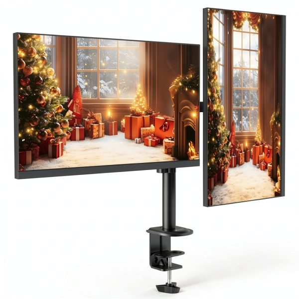 ACGAM Dual Monitor Arm Steel Mount VESA Desk Clamp-3
