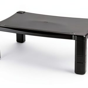 Kantek Monitor Stand Adjustable Height Black Desk Riser-0