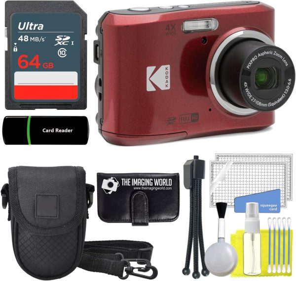 Kodak Pixpro FZ45 Digital Camera Bundle 16MP 4X Zoom-0