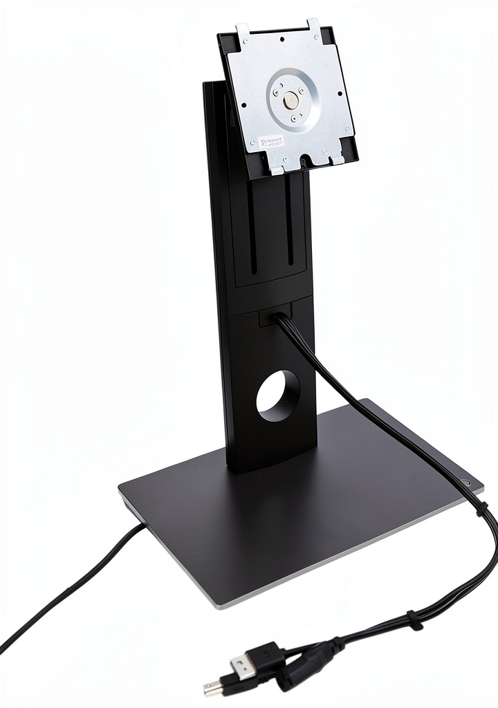 Dell Dock with Monitor Stand connected to a modern workspace setup
